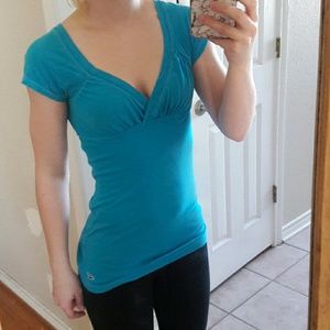Turquoise top